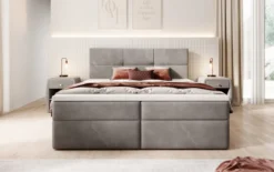 Boxspringbett Eleonora Samt mit Stauraum