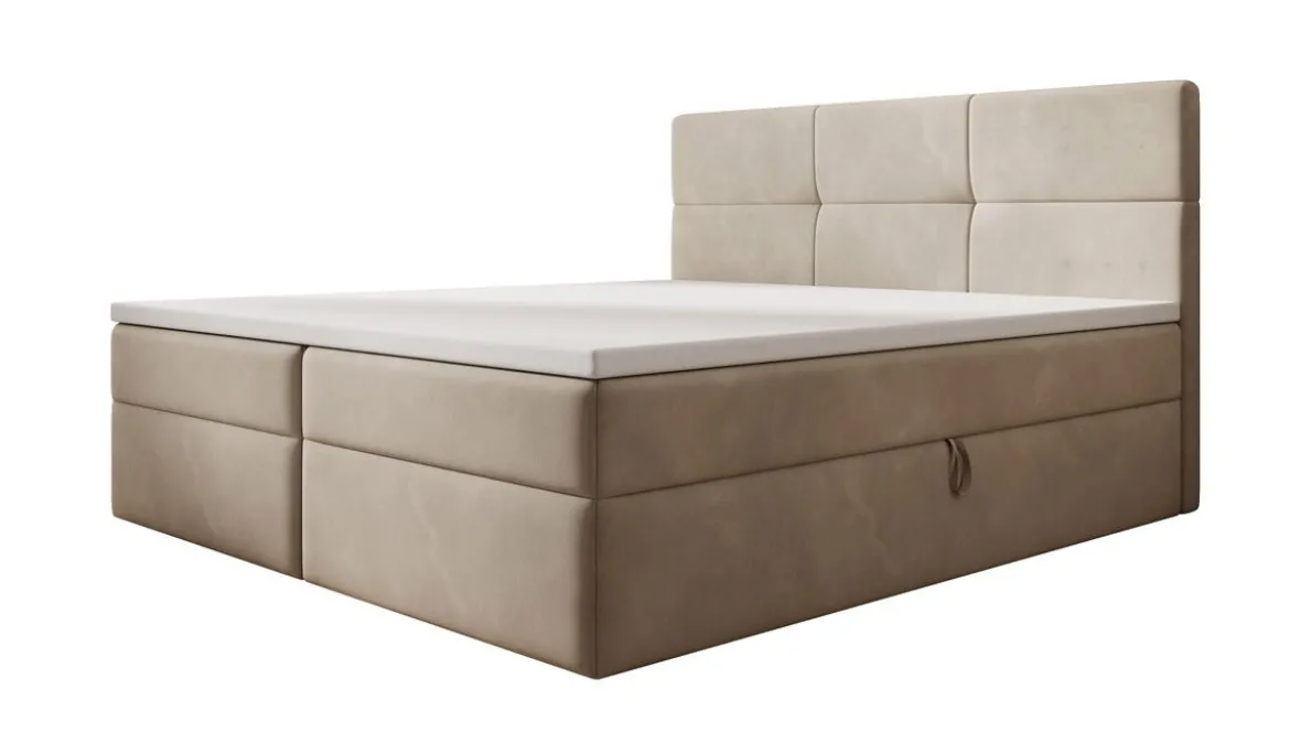Boxspringbett Eleonora Samt mit Stauraum