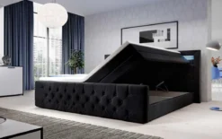 Boxspringbett Gloria mit LED und Stauraum