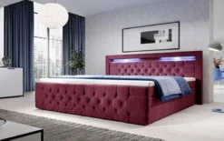 Boxspringbett Gloria mit LED und Stauraum