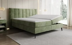 Boxspringbett Ines in Cord mit Stauraum