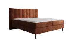 Boxspringbett Ines in Cord mit Stauraum