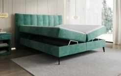 Boxspringbett Ines in Cord mit Stauraum