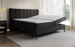 Boxspringbett Ines in Cord mit Stauraum
