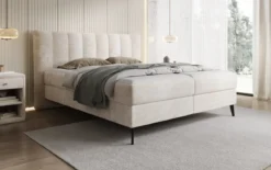 Boxspringbett Ines in Cord mit Stauraum
