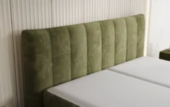 Boxspringbett Ines in Cord mit Stauraum