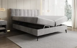 Boxspringbett Ines in Cord mit Stauraum