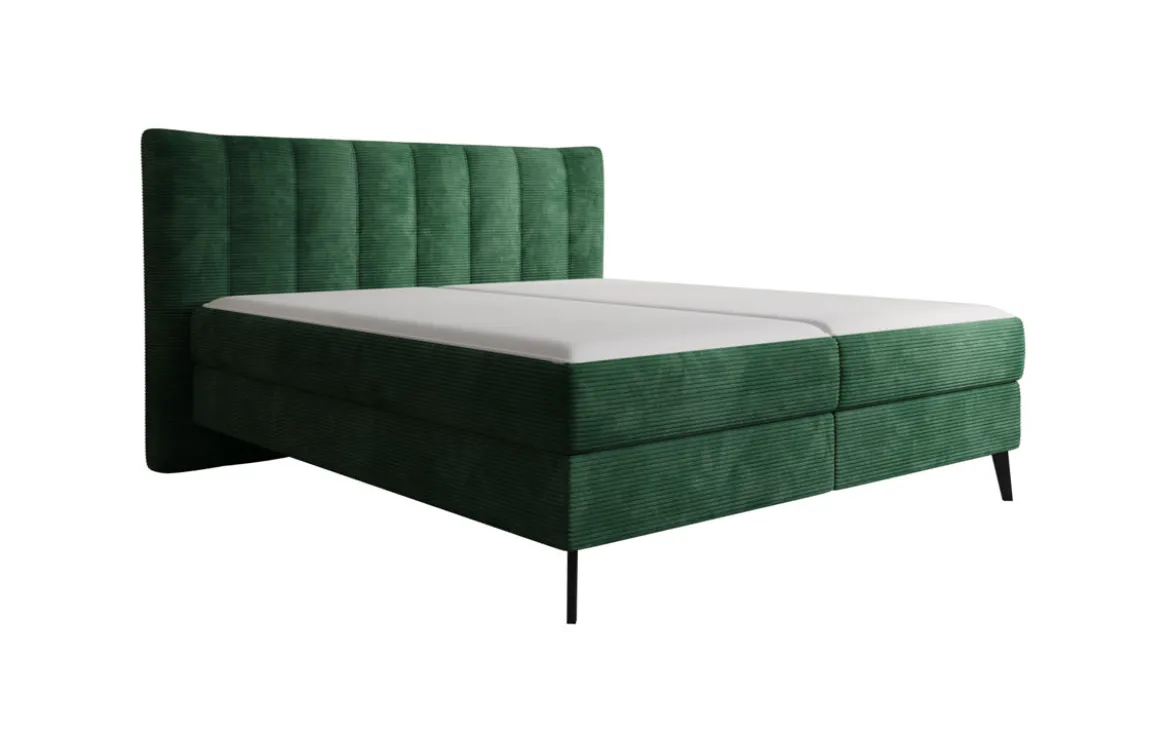 Boxspringbett Ines in Cord mit Stauraum
