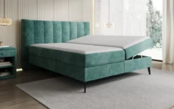Boxspringbett Ines in Cord mit Stauraum