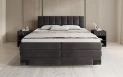 Boxspringbett Isabell mit Stauraum in Samt