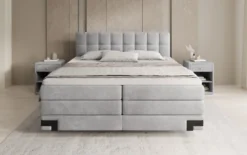 Boxspringbett Isabell mit Stauraum in Samt