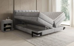 Boxspringbett Isabell mit Stauraum in Samt