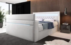 Boxspringbett Jupiter mit TV Lift, RGB und Stauraum
