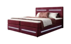 Boxspringbett Lara mit Stauraum und LED (Samt)