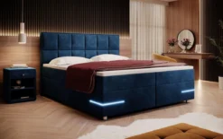 Boxspringbett Lea mit LED (Samt)