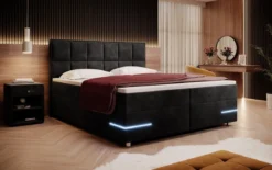 Boxspringbett Lea mit LED (Samt)