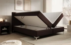 Boxspringbett Leona Kunstleder mit Stauraum
