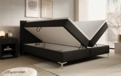 Boxspringbett Leona Kunstleder mit Stauraum