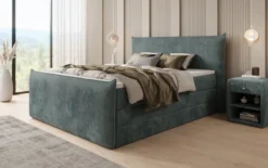 Boxspringbett Liana II mit hochklappbarem Stauraum in Cord