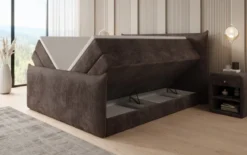 Boxspringbett Liana II mit hochklappbarem Stauraum in Cord