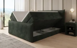 Boxspringbett Liana II mit hochklappbarem Stauraum in Cord