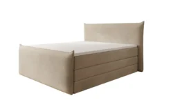 Boxspringbett Liana II mit hochklappbarem Stauraum in Samt