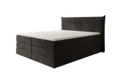 Boxspringbett Liana mit hochklappbarem Stauraum in Samt