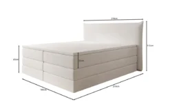 Boxspringbett Liana mit hochklappbarem Stauraum in Samt