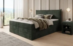 Boxspringbett Liana mit hochklappbarem Stauraum in Cord