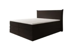 Boxspringbett Liana mit hochklappbarem Stauraum in Teddy Bouclé