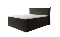 Boxspringbett Liana mit hochklappbarem Stauraum in Teddy Bouclé