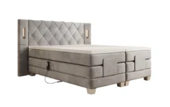 Boxspringbett Livano Samt elektrisch verstellbar mit LED