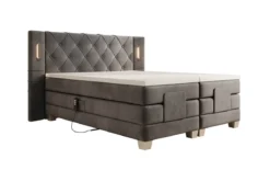 Boxspringbett Livano Samt elektrisch verstellbar mit LED