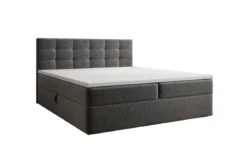 Boxspringbett Lux in Strukturstoff mit Stauraum