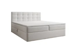 Boxspringbett Lux in Strukturstoff mit Stauraum
