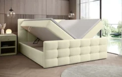 Boxspringbett Luxor Bouclé mit Stauraum
