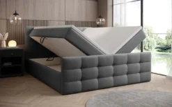 Boxspringbett Luxor Bouclé mit Stauraum
