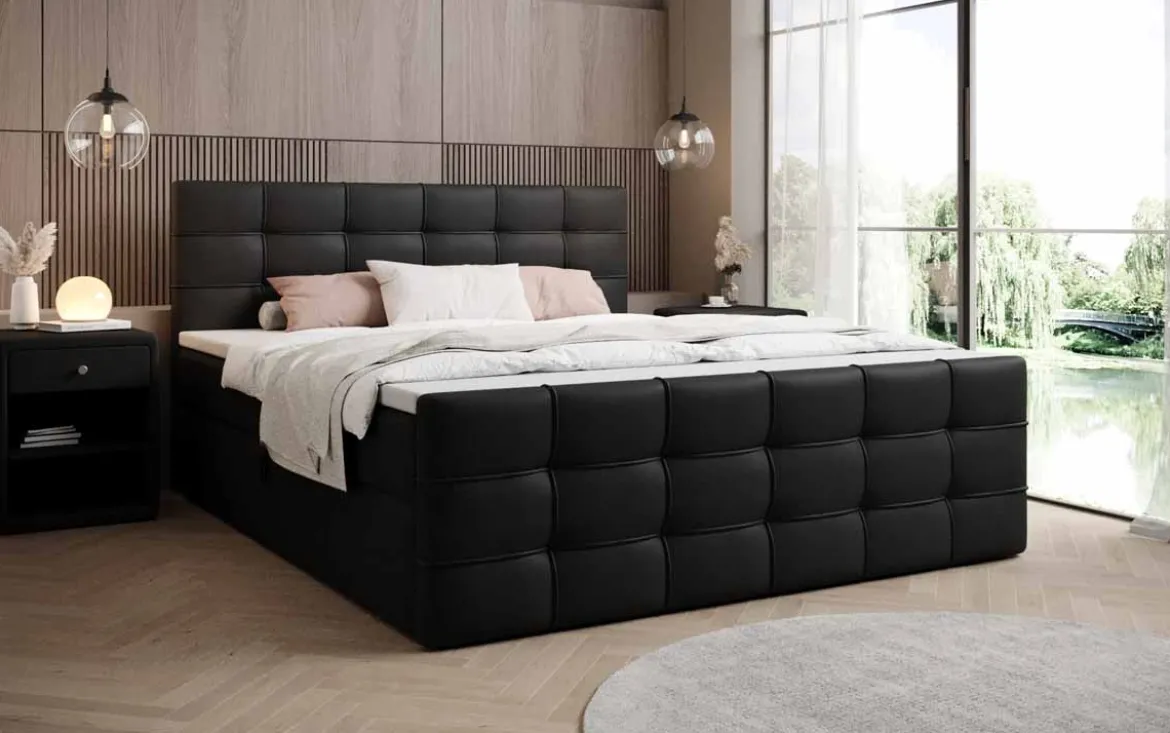Boxspringbett Luxor Kunstleder mit Stauraum