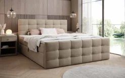 Boxspringbett Luxor Samt mit Stauraum