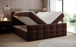 Boxspringbett Luxor Samt mit Stauraum