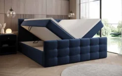 Boxspringbett Luxor Stoff mit Stauraum