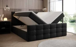 Boxspringbett Luxor Stoff mit Stauraum