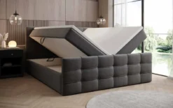 Boxspringbett Luxor Stoff mit Stauraum