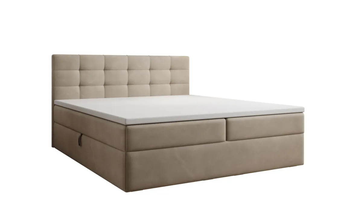 Boxspringbett Lux Samt mit Stauraum