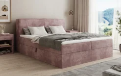 Boxspringbett Marea in Cord mit Stauraum