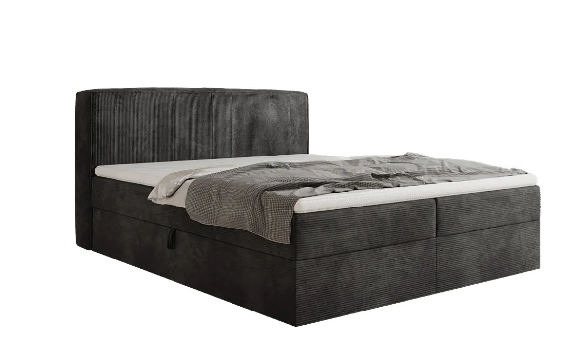 Boxspringbett Marea in Cord mit Stauraum