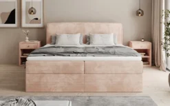 Boxspringbett Marea in Cord mit Stauraum