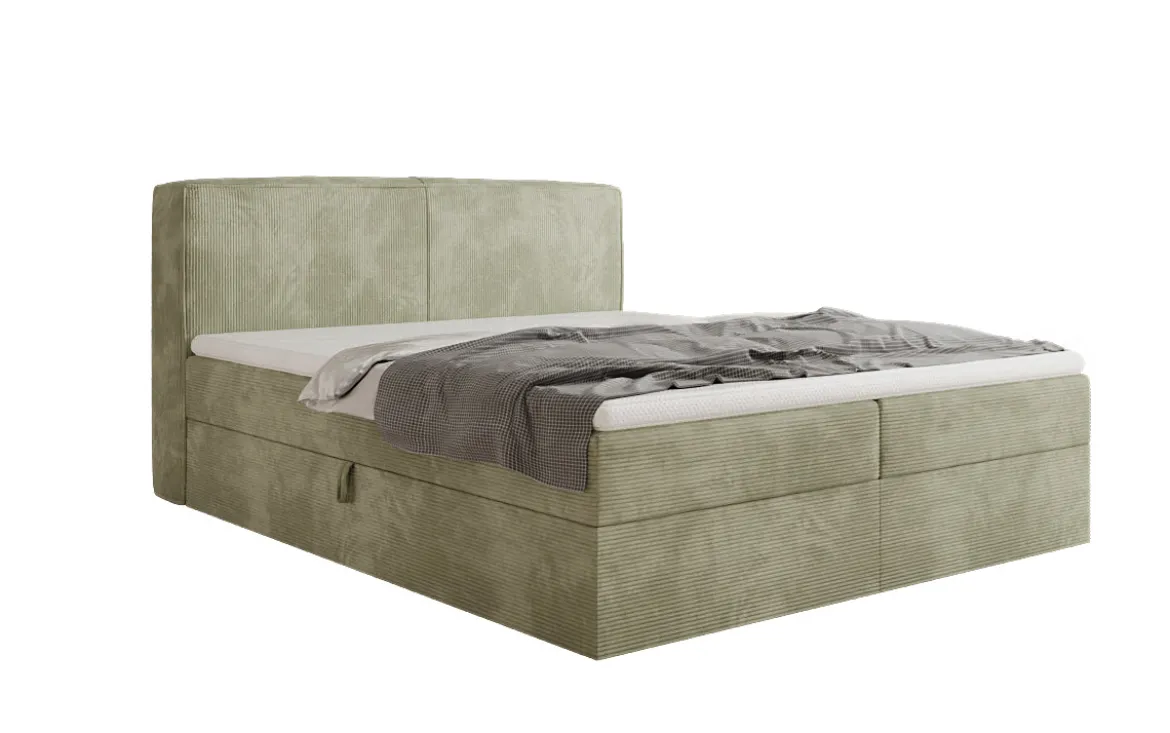 Boxspringbett Marea in Cord mit Stauraum