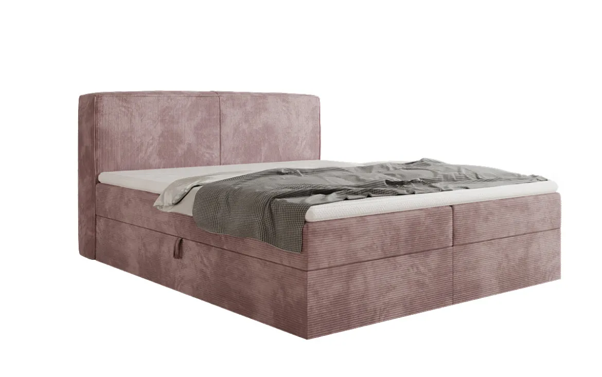 Boxspringbett Marea in Cord mit Stauraum
