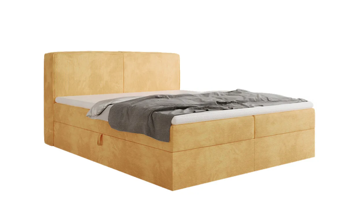 Boxspringbett Marea in Cord mit Stauraum
